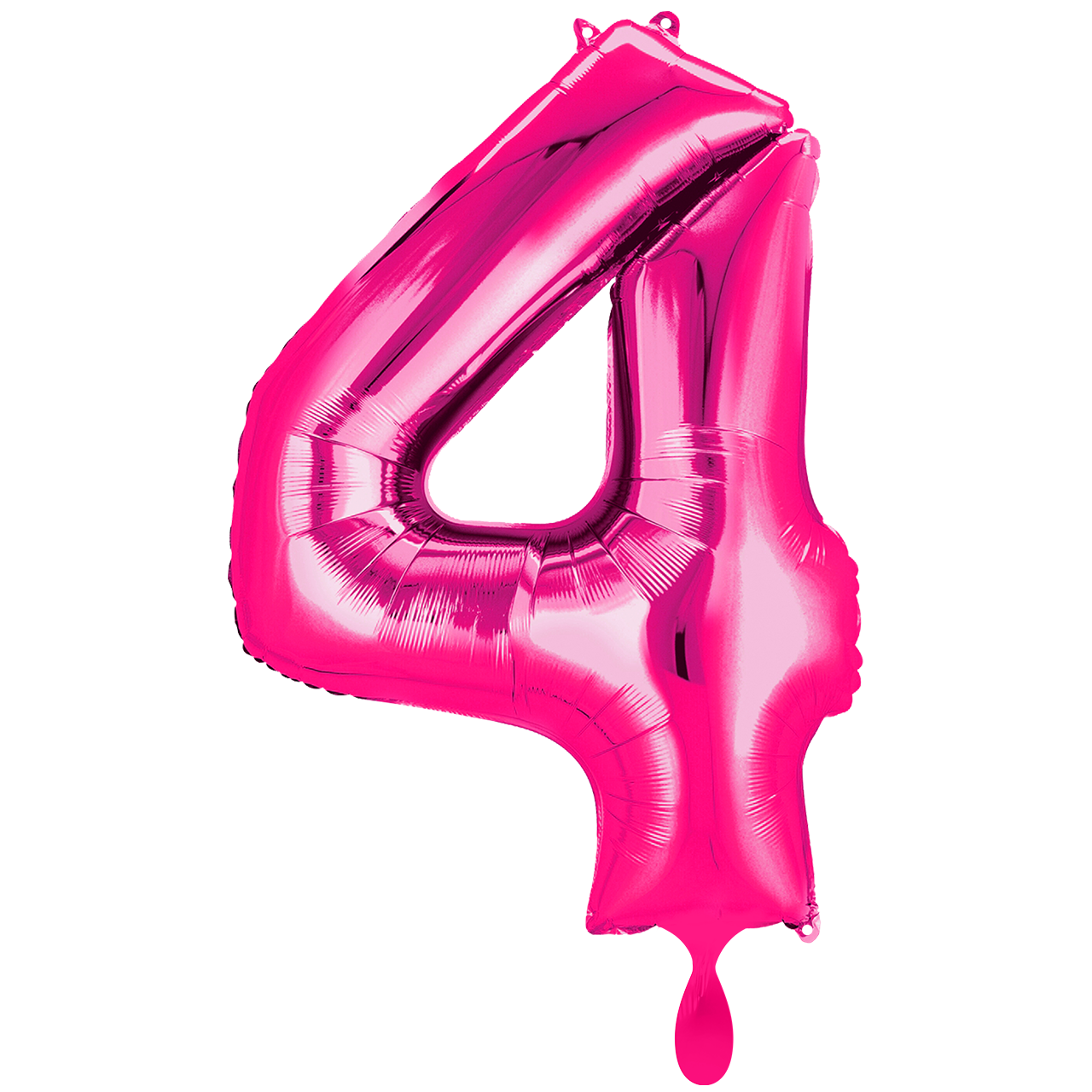 Vorschau: 1 Ballon XXL - Zahl 4 - Pink
