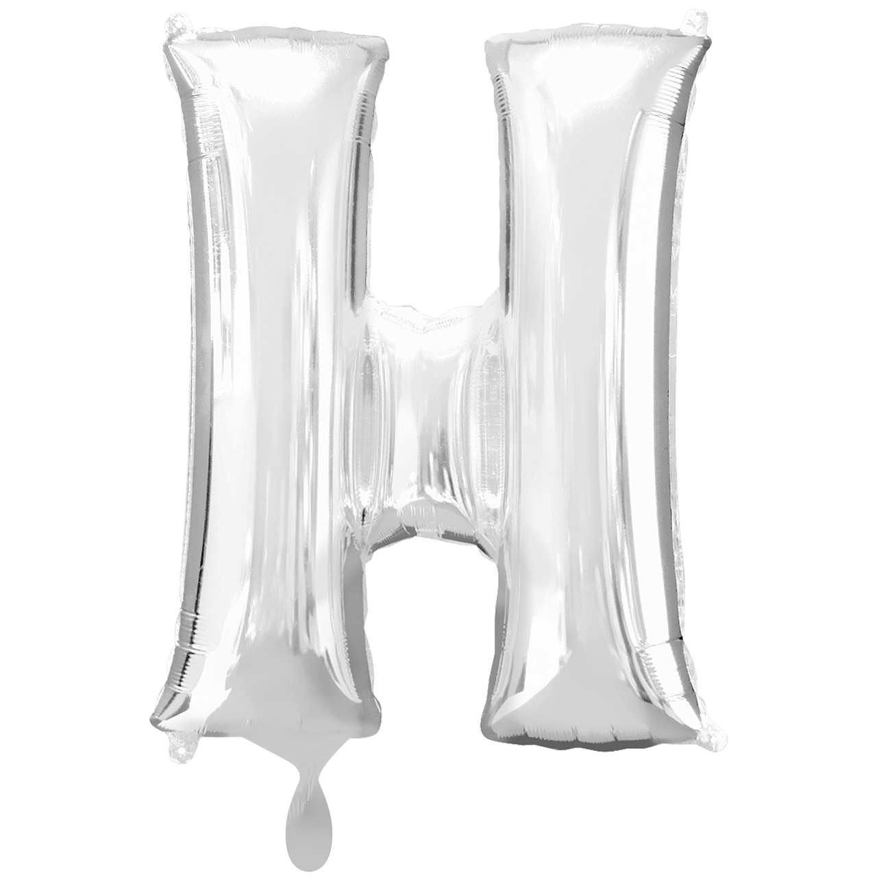 Vorschau: 1 Ballon XXL - Buchstabe H - Silber