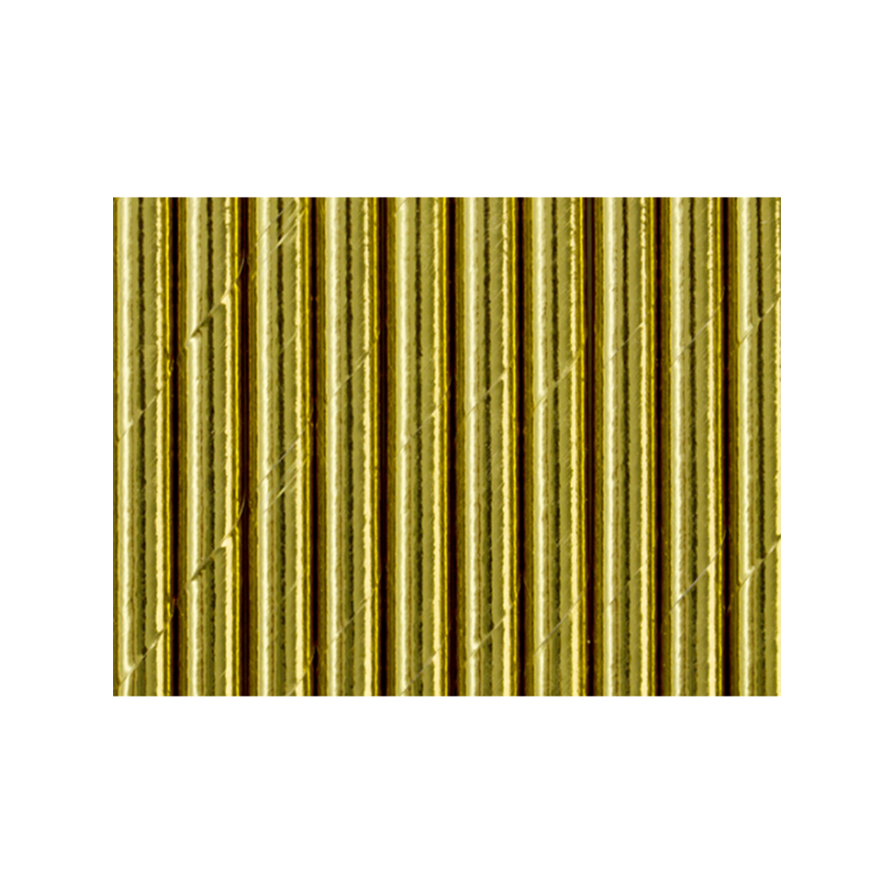 Vorschau: 10 Papierstrohhalme - Gold