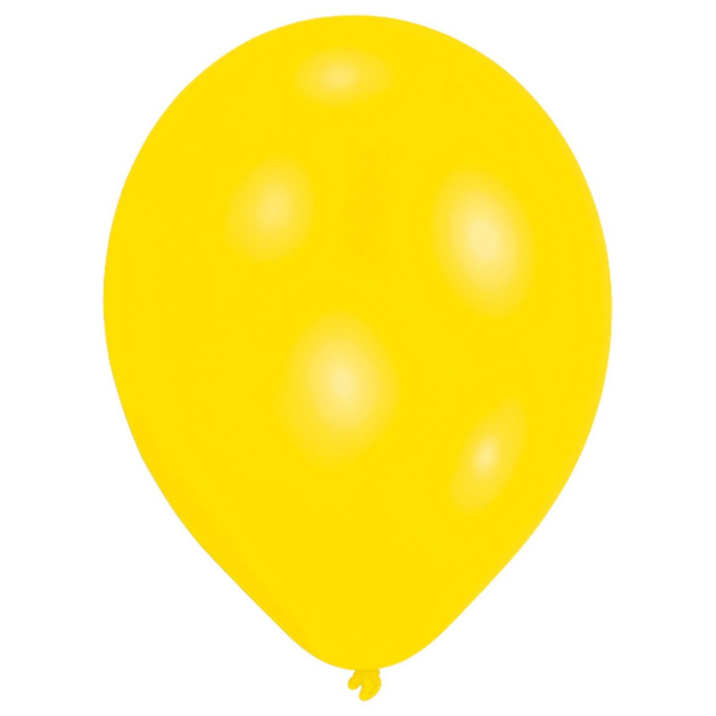 50 standard yellow latex balloons