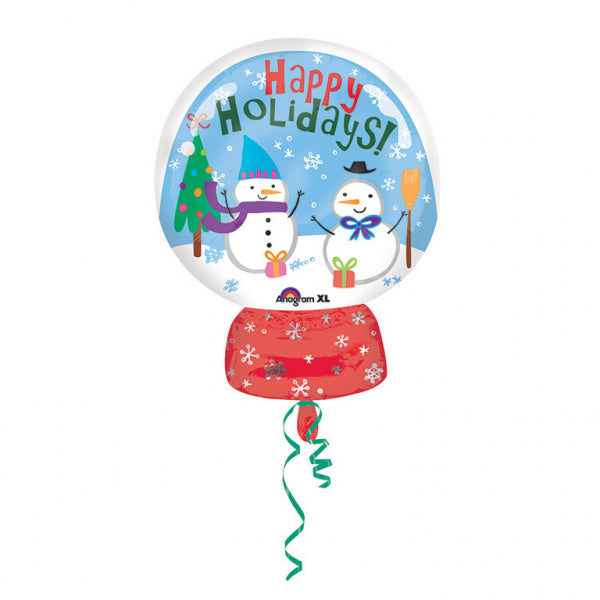 Snow globe foil balloon