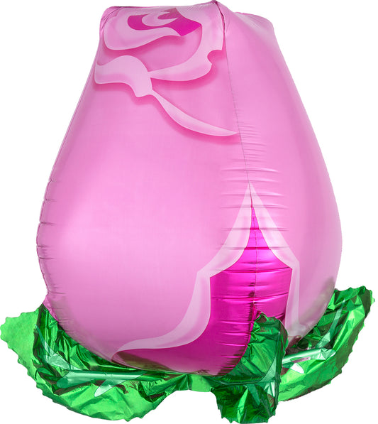 Pinke Rosenknospe