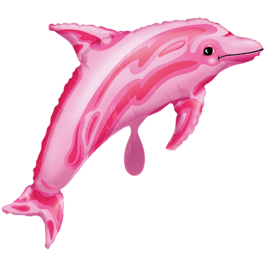 Vorschau: 1 Ballon XXL - Pink Dolphin