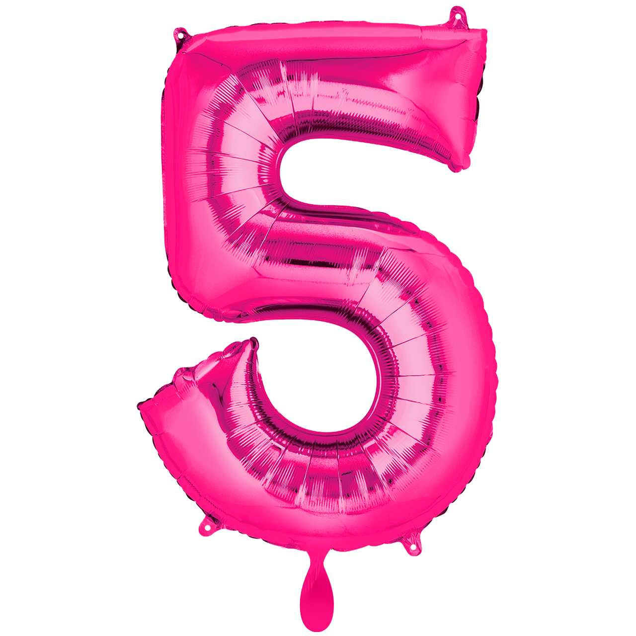 Vorschau: 1 Ballon XXL - Zahl 5 - Pink