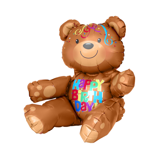 Vorschau: 1 Sitting Ballon - Happy Birthday Bear