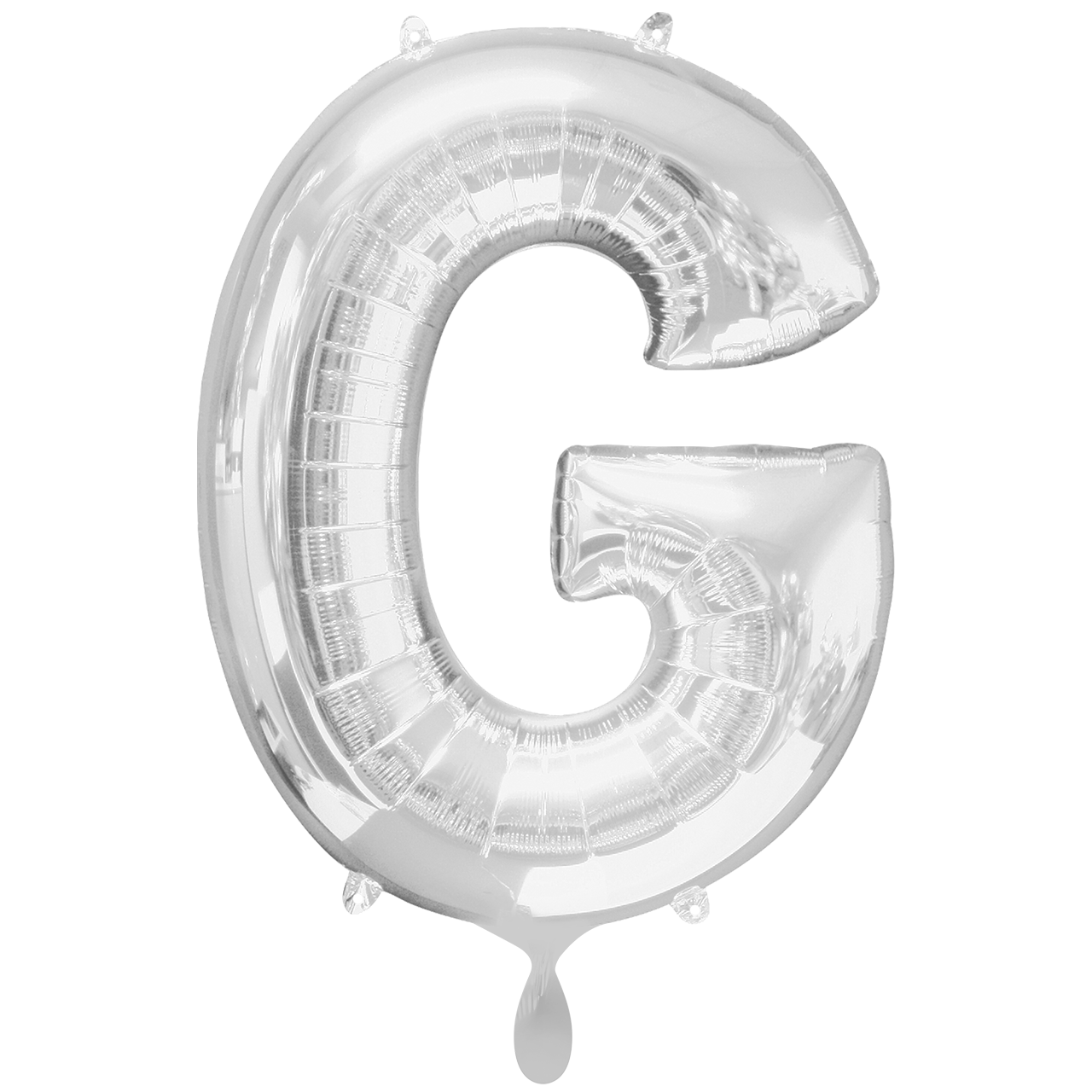 Vorschau: 1 Ballon XXL - Buchstabe G - Silber
