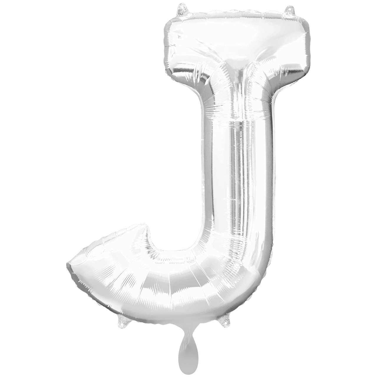 Vorschau: 1 Ballon XXL - Buchstabe J - Silber