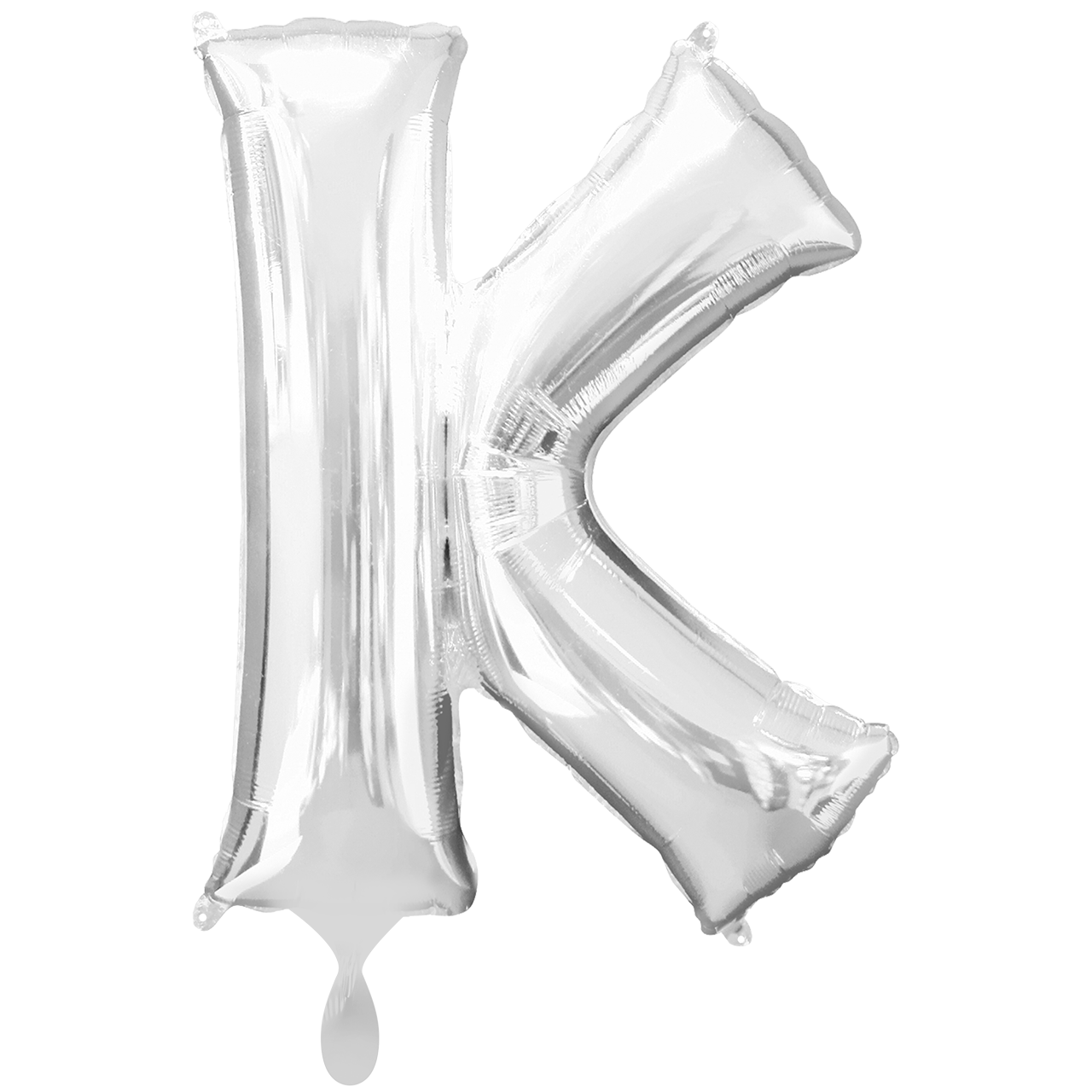 Vorschau: 1 Ballon XXL - Buchstabe K - Silber