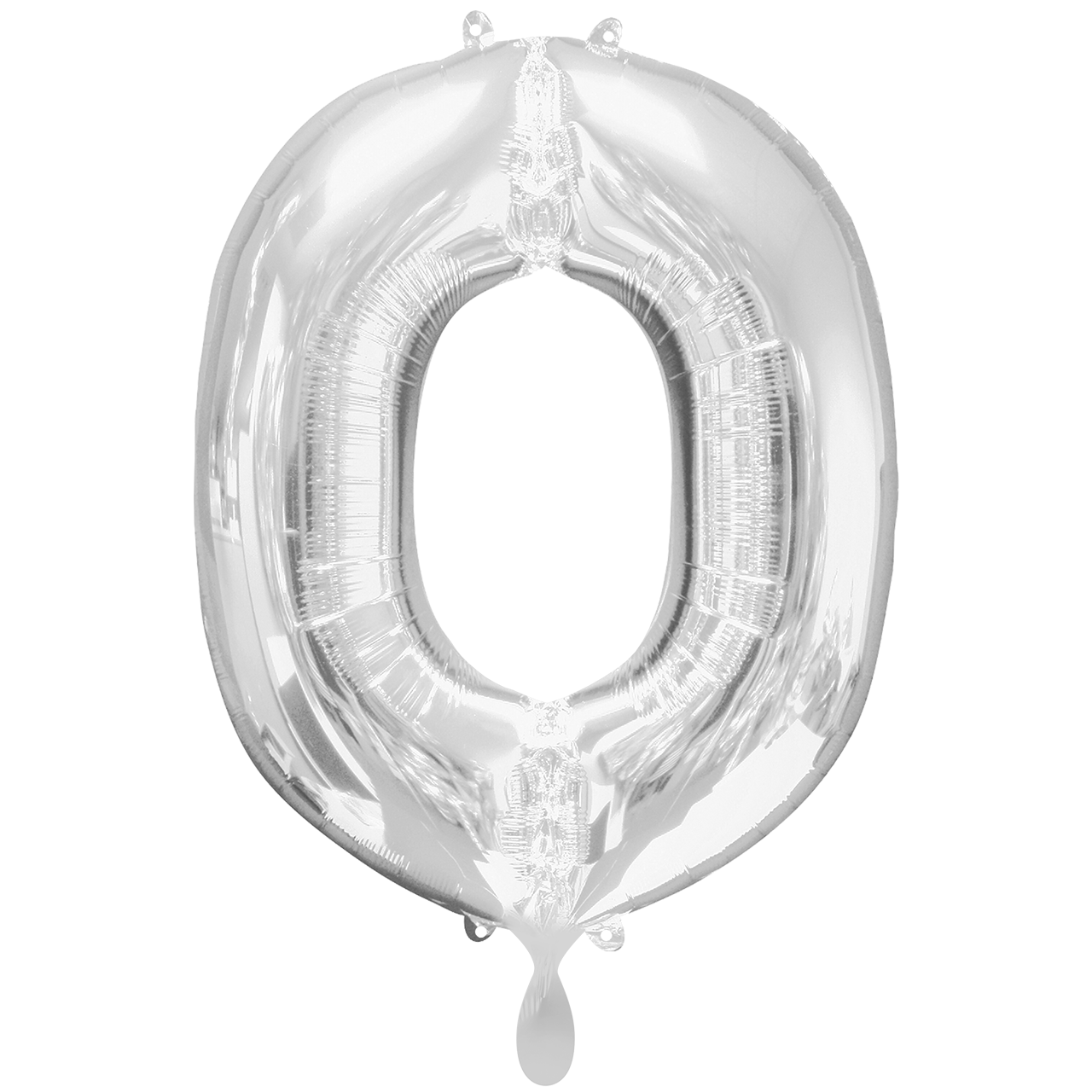 Vorschau: 1 Ballon XXL - Buchstabe O - Silber