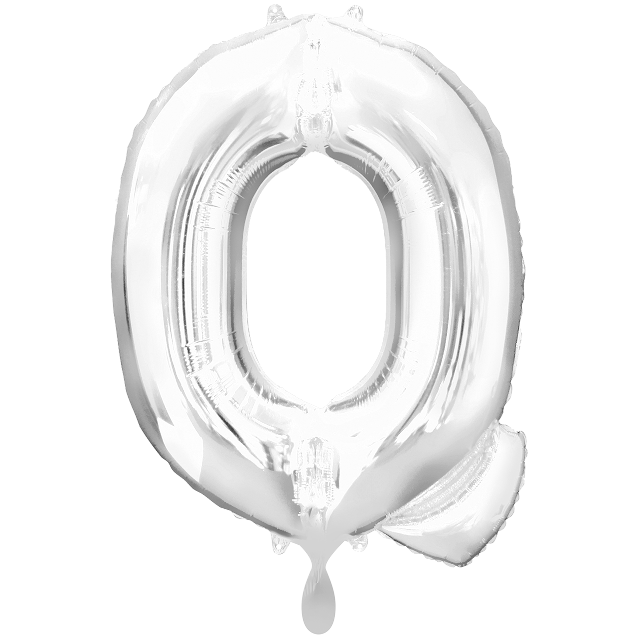 Vorschau: 1 Ballon XXL - Buchstabe Q - Silber