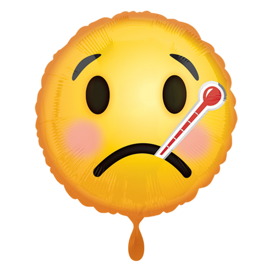 Vorschau: 1 Ballon - Emoticon Get Well Soon
