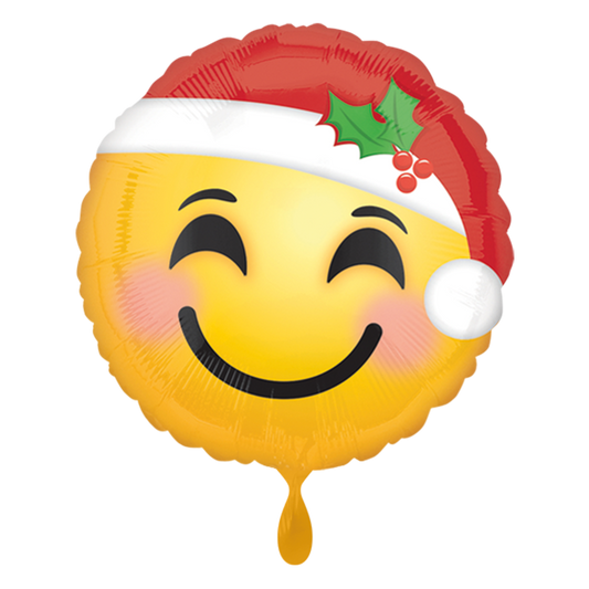 Vorschau: 1 Ballon - Santa Hat Emoticon