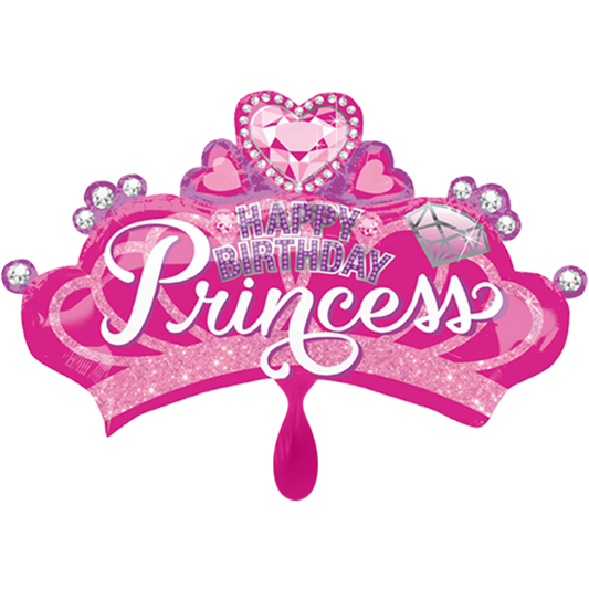 Vorschau: 1 Ballon XXL - Princess Crown & Gem