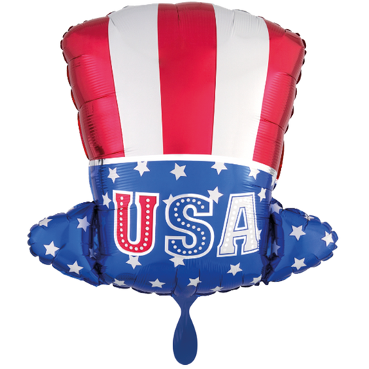 Vorschau: 1 Ballon - Uncle Sam Top Hat