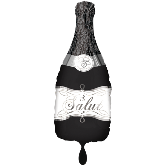 Vorschau: 1 Ballon XXL - Bubbly Wine Bottle Black