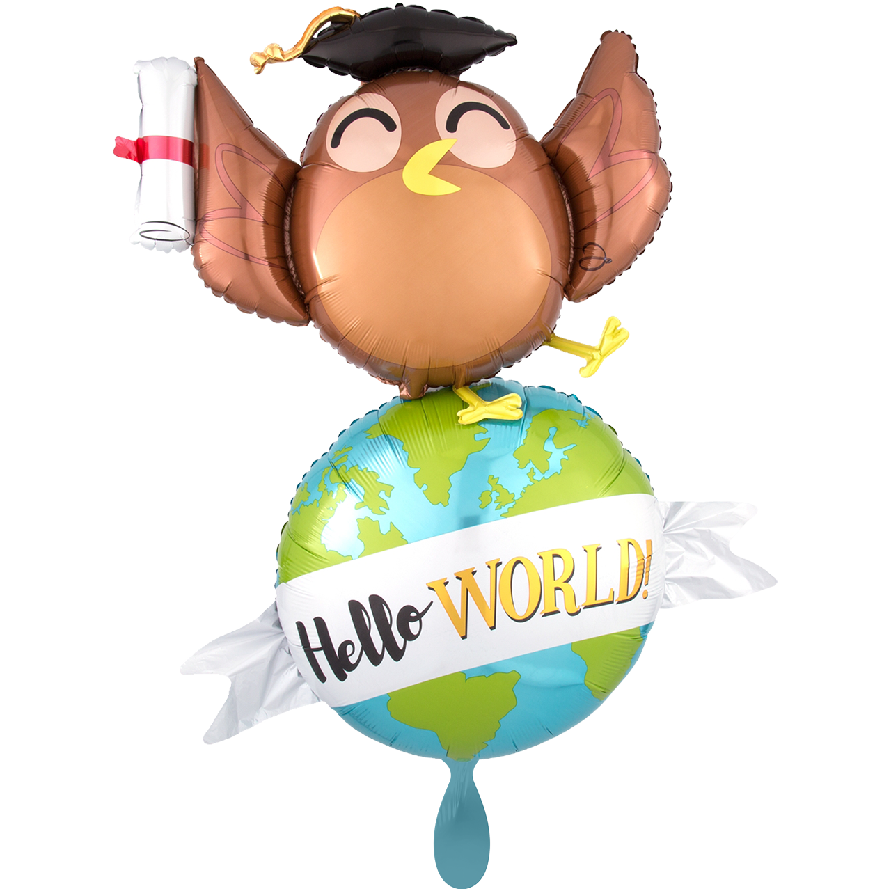 Vorschau: 1 Ballon XXL - Hello World Owl