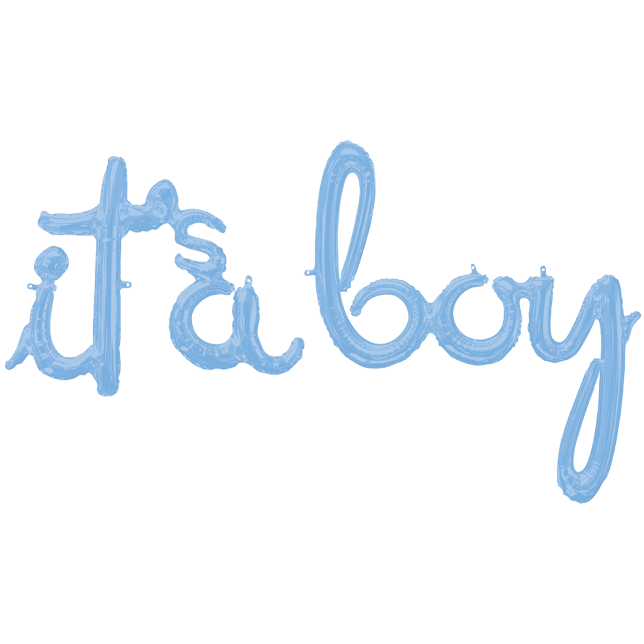 Vorschau: 1 Ballon - Schriftzug it's a boy - Blau