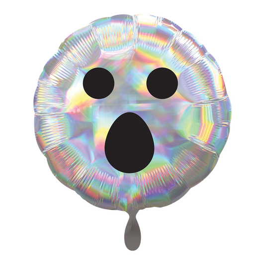 Vorschau: 1 Ballon - Iridescent Ghost Face