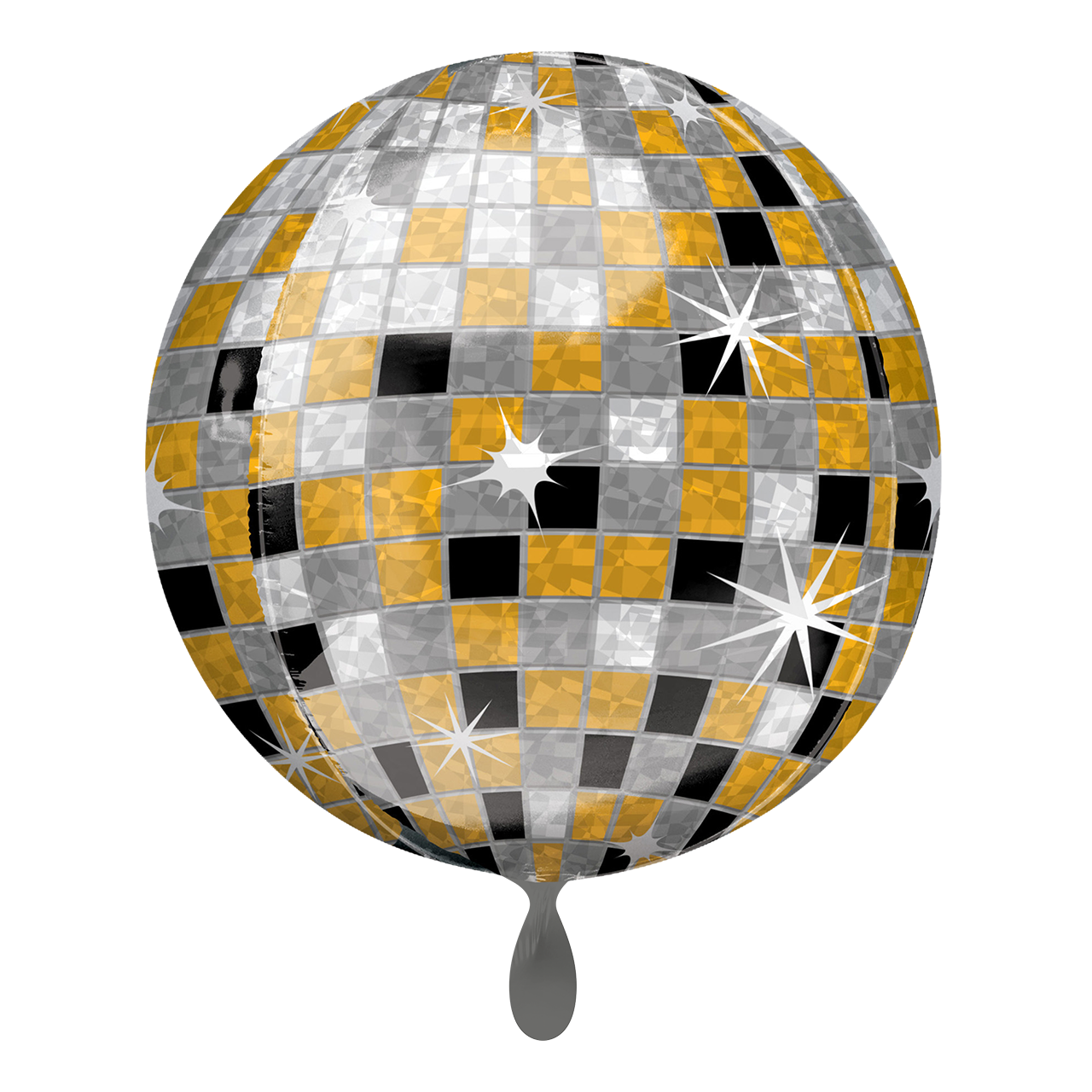 Vorschau: 1 Ballon - Orbz - Disco Ball, Gold, Silver, Black
