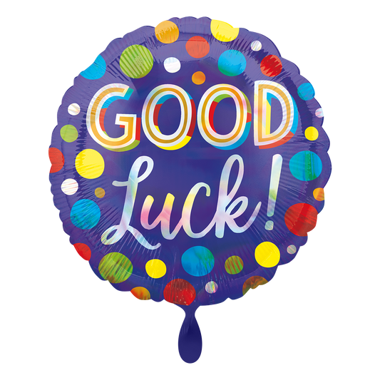 Vorschau: 1 Ballon - Good Luck Dots Iridescent