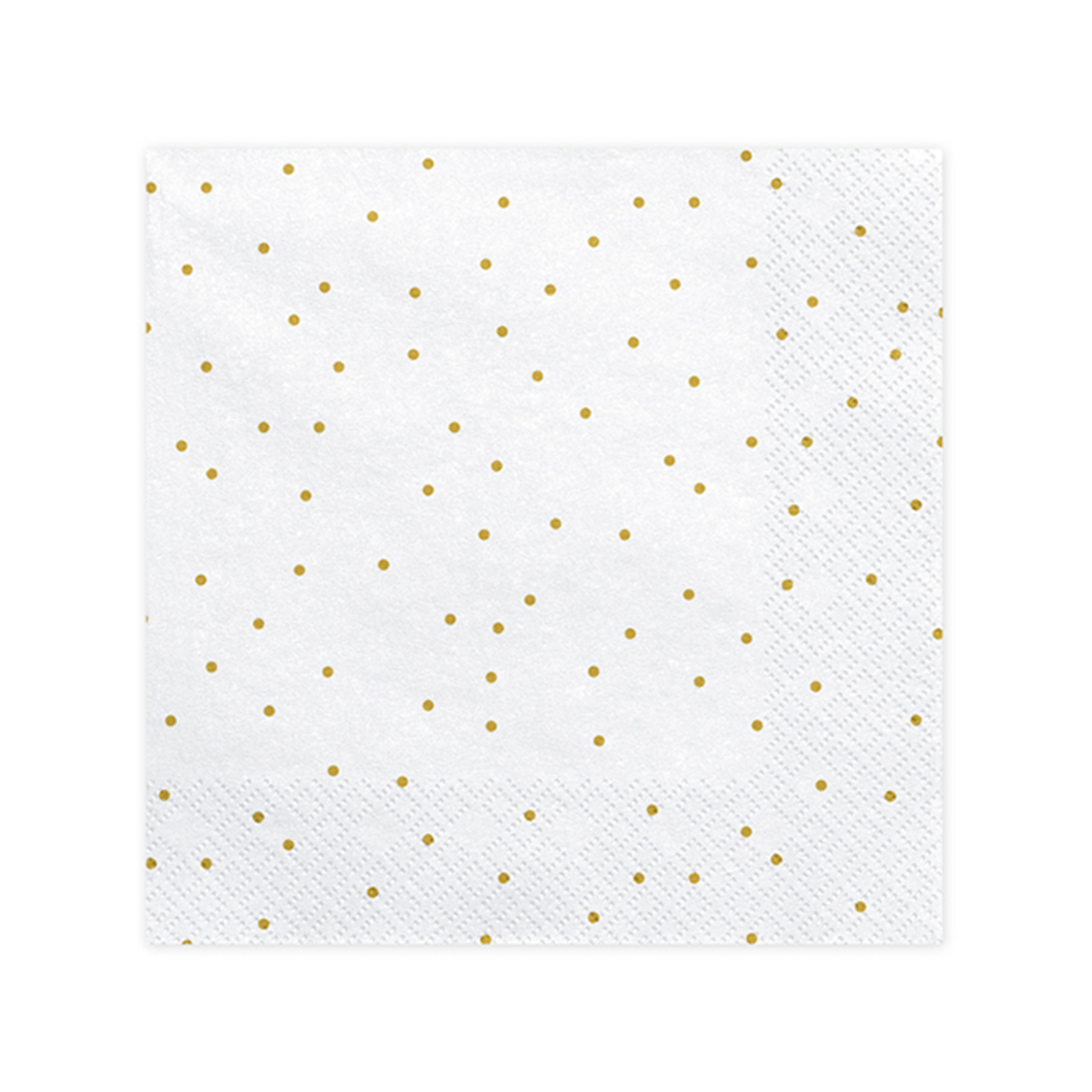 Vorschau: 20 Servietten Trend - 33cm - White with Dots