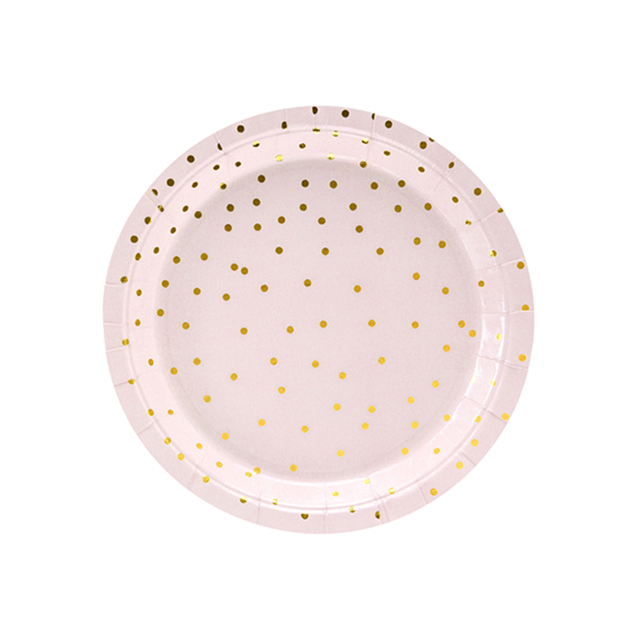 Vorschau: 6 Pappteller Trend - Ø 18cm - Dots Rosa